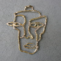 hanger  zilver met goud afbeeldingen arnhem eenmalig ontwerp
